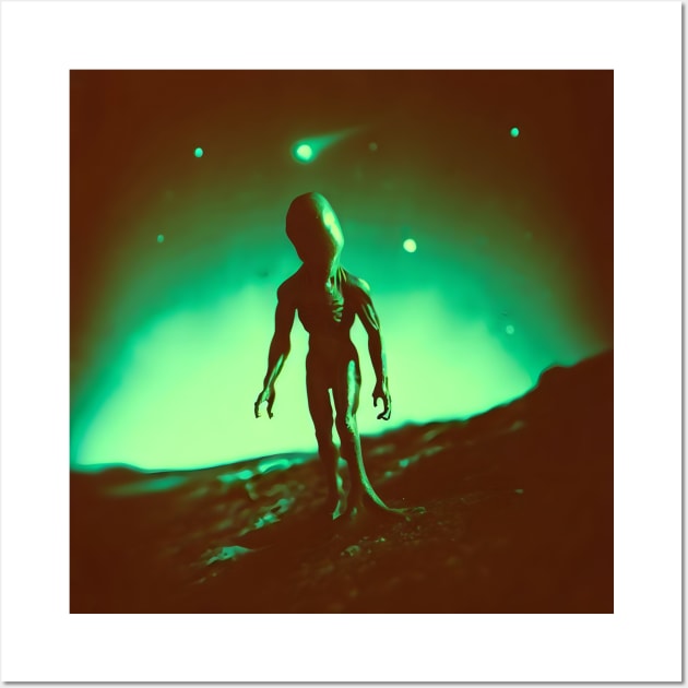 Secret Footage Alien Sighting Wall Art by Ravenglow